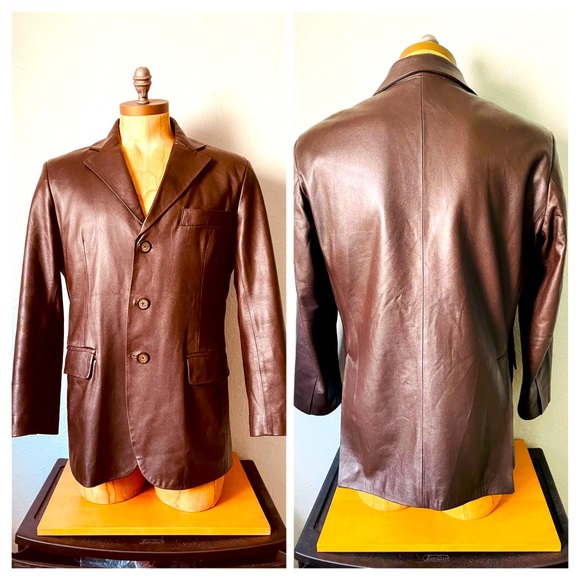 Adams Cuir (Leather) Collection Blazer - Made in France - Picture 1 of 16